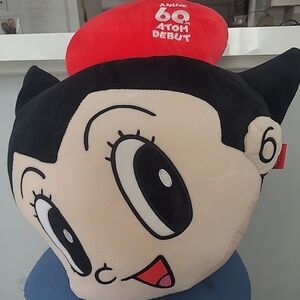 Astro Boy 60th Anniversary Plush Pillow - Red and Black